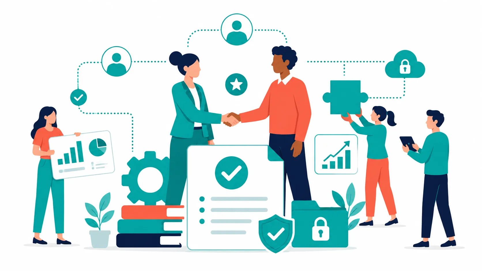 Illustration of Zumifi's trusted partner network
