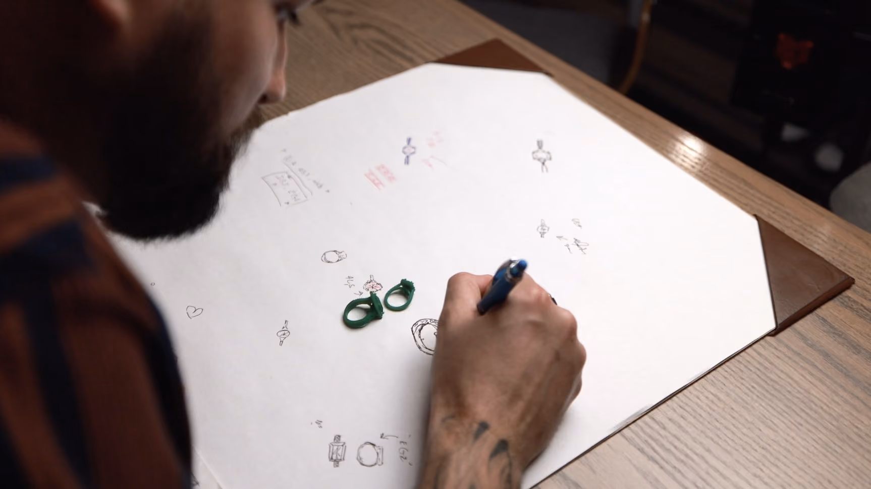 Goldsmith work at the bench from the Chalmers Jewelers commercial