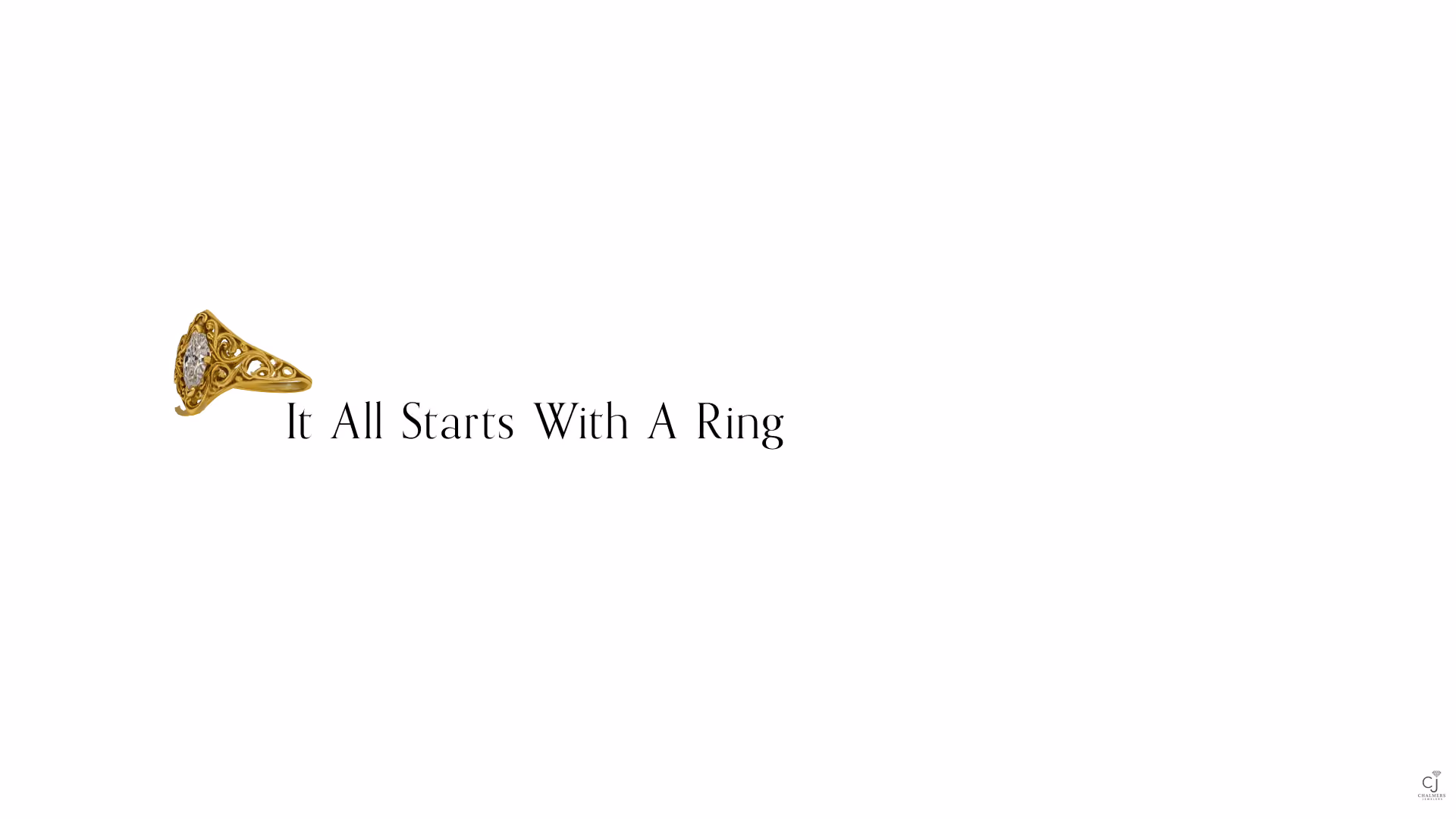 The 3D modeled ring animated into the Chalmers commercial