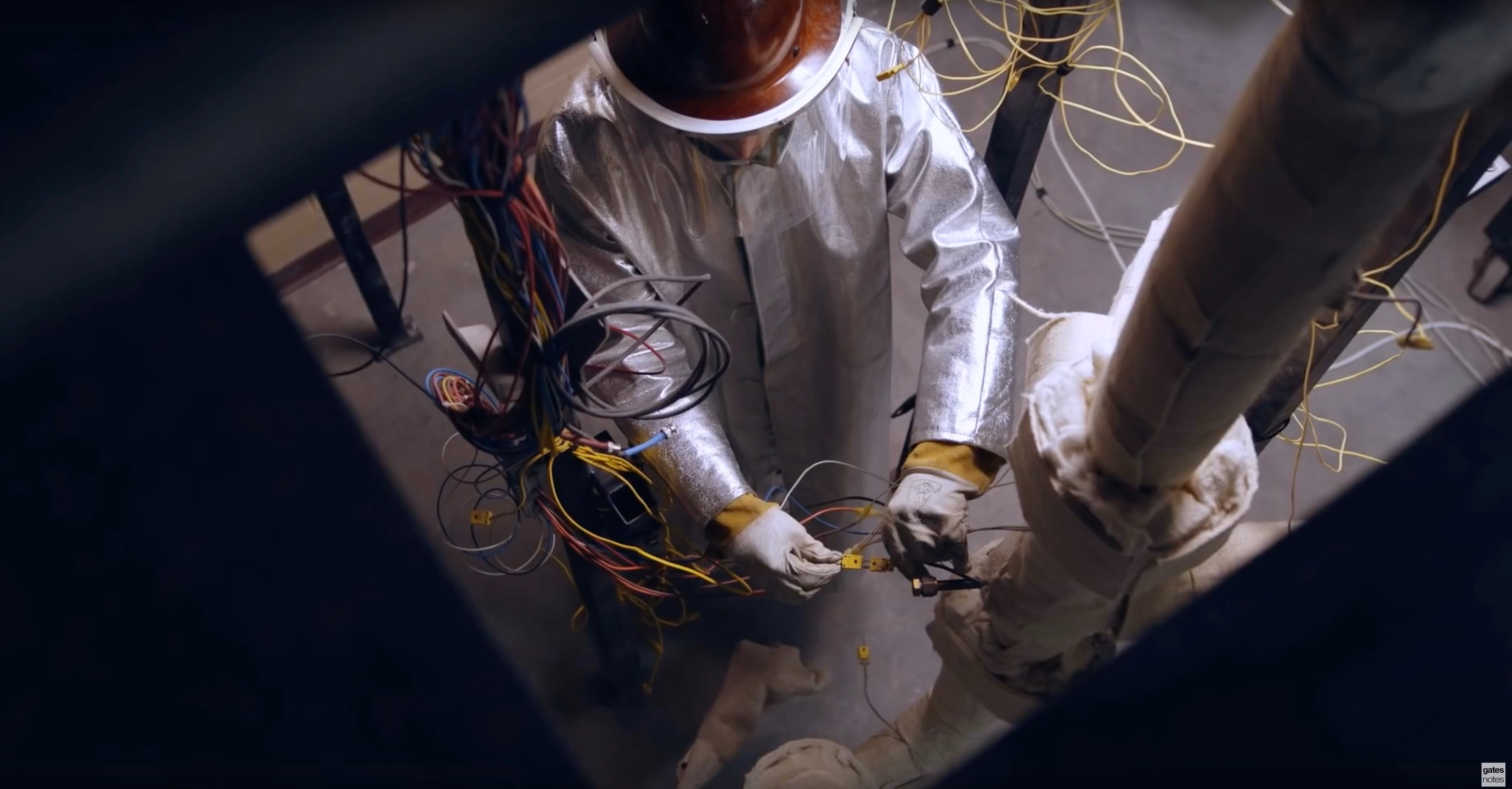 A frame from the Gates Notes energy storage breakthroughs film