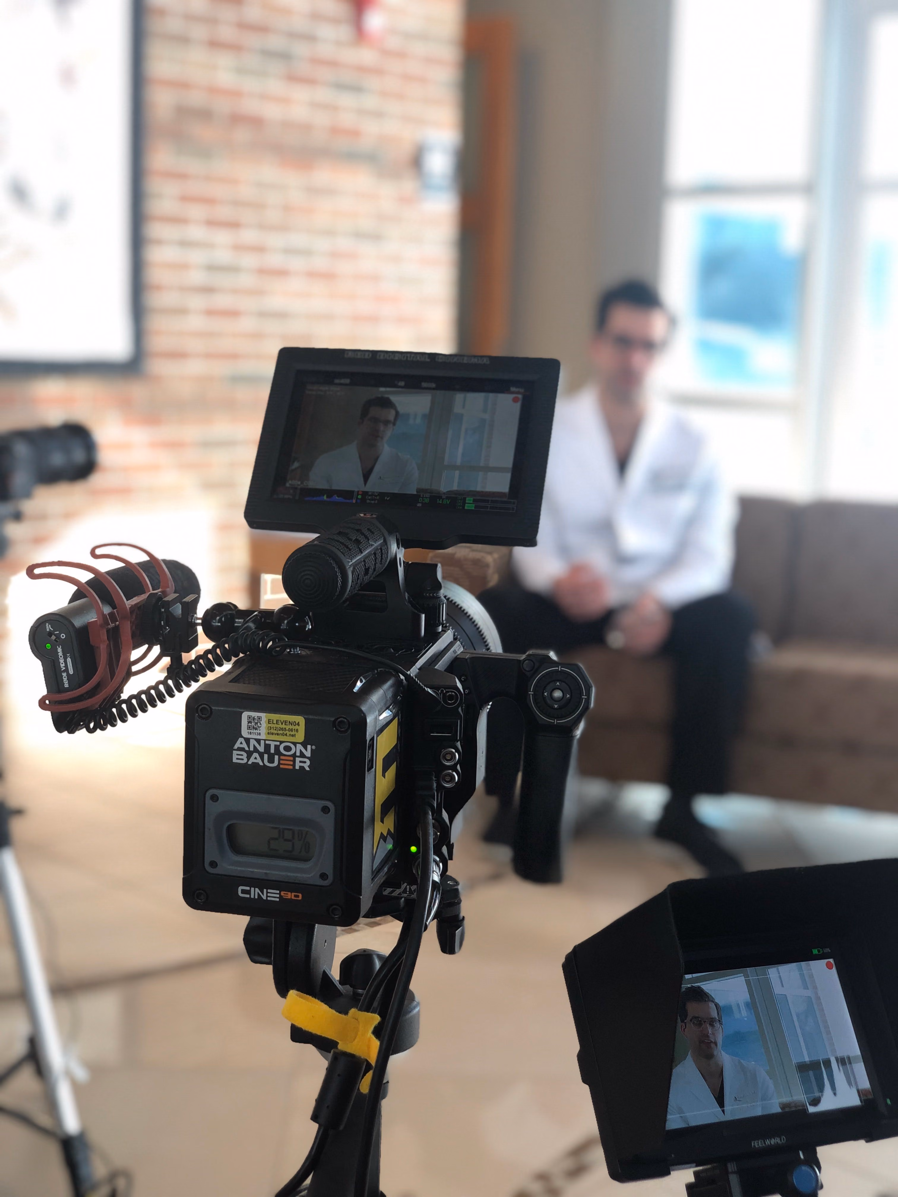 On set for the Quintessa procedure explainer series