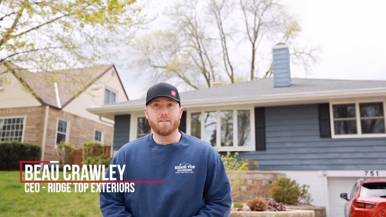 The family interviewed about their GAF Golden Pledge warranty