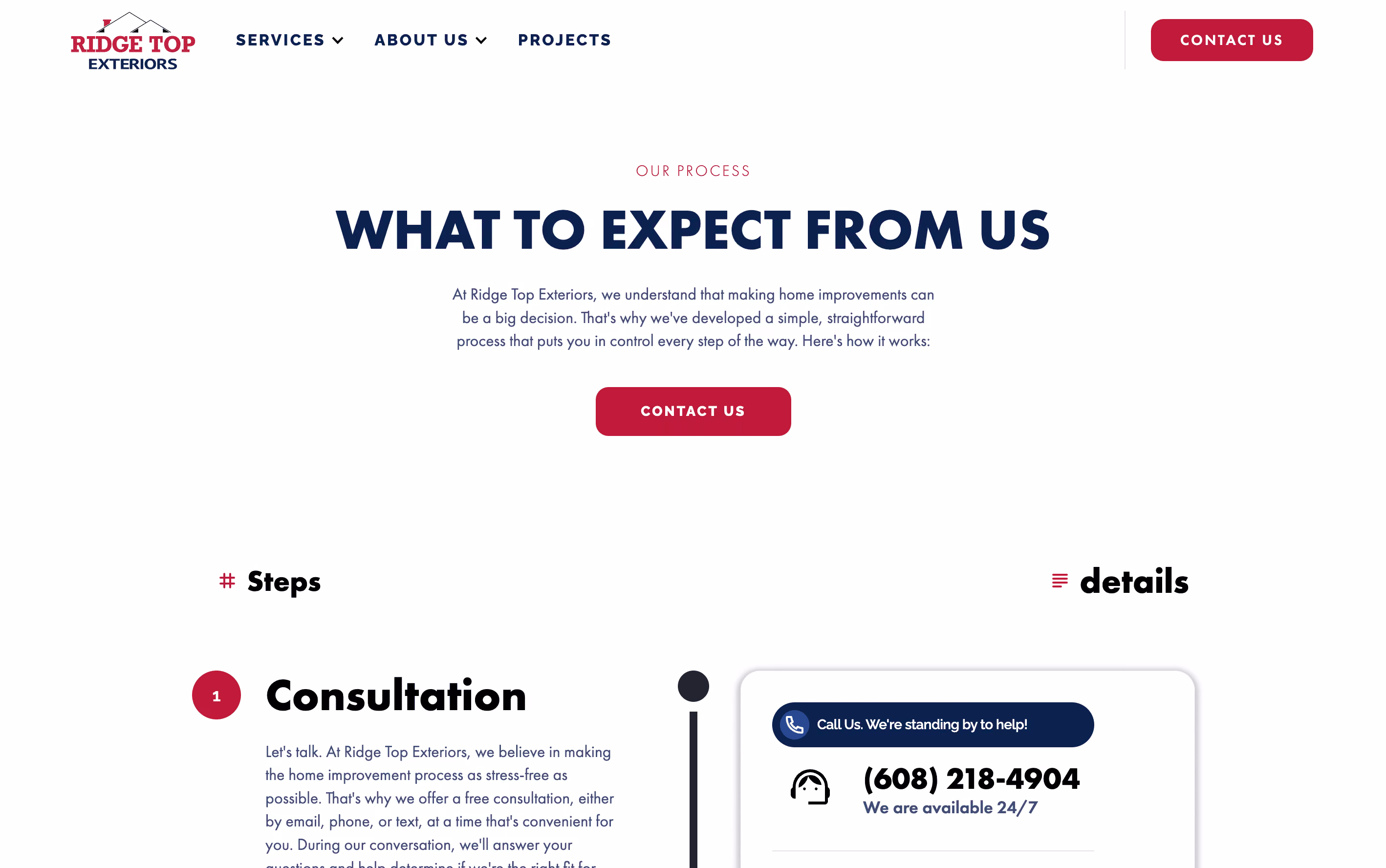 Ridge Top Exteriors Website