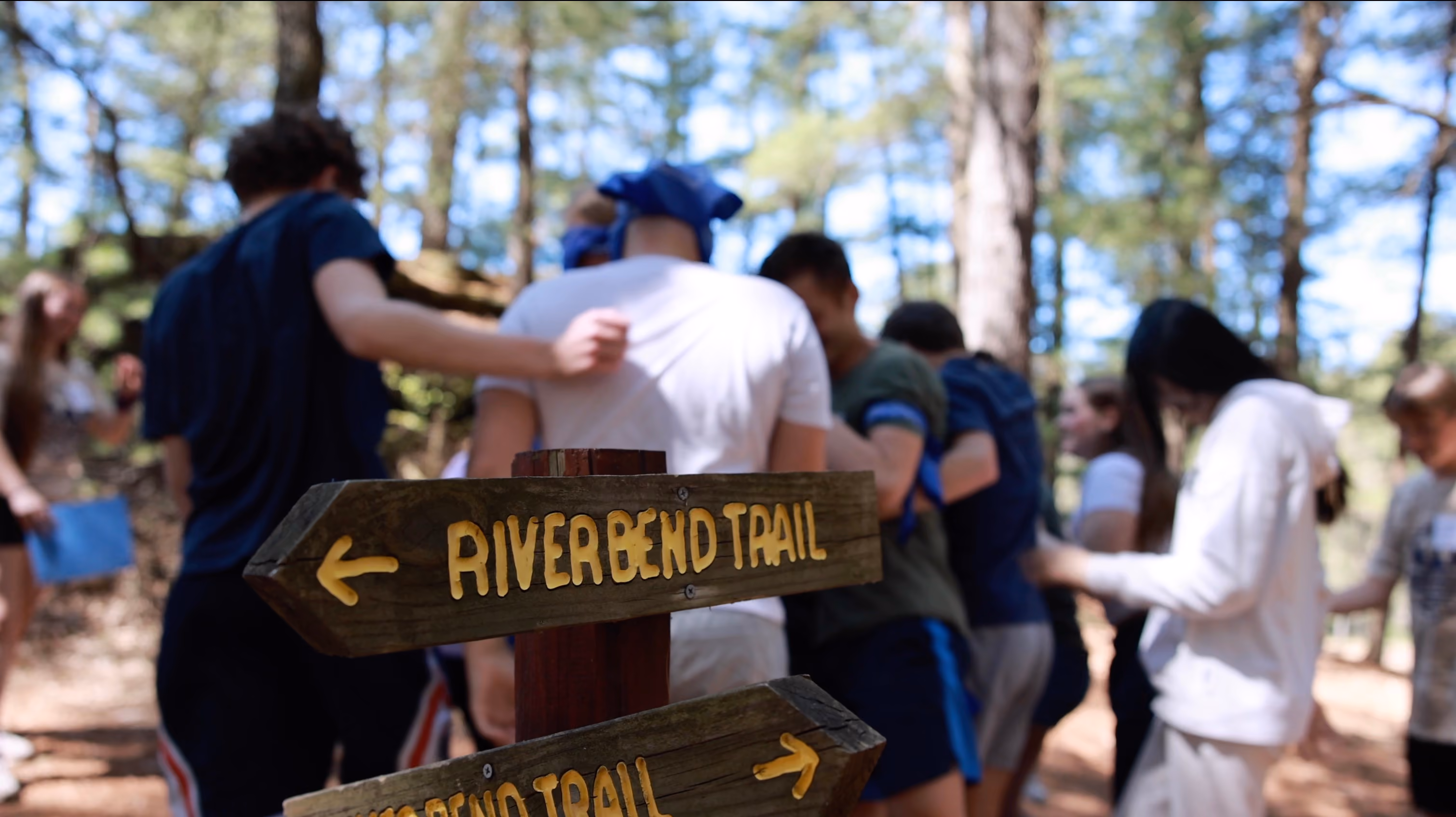 Drone coverage of the woods and water at RYLA 2025