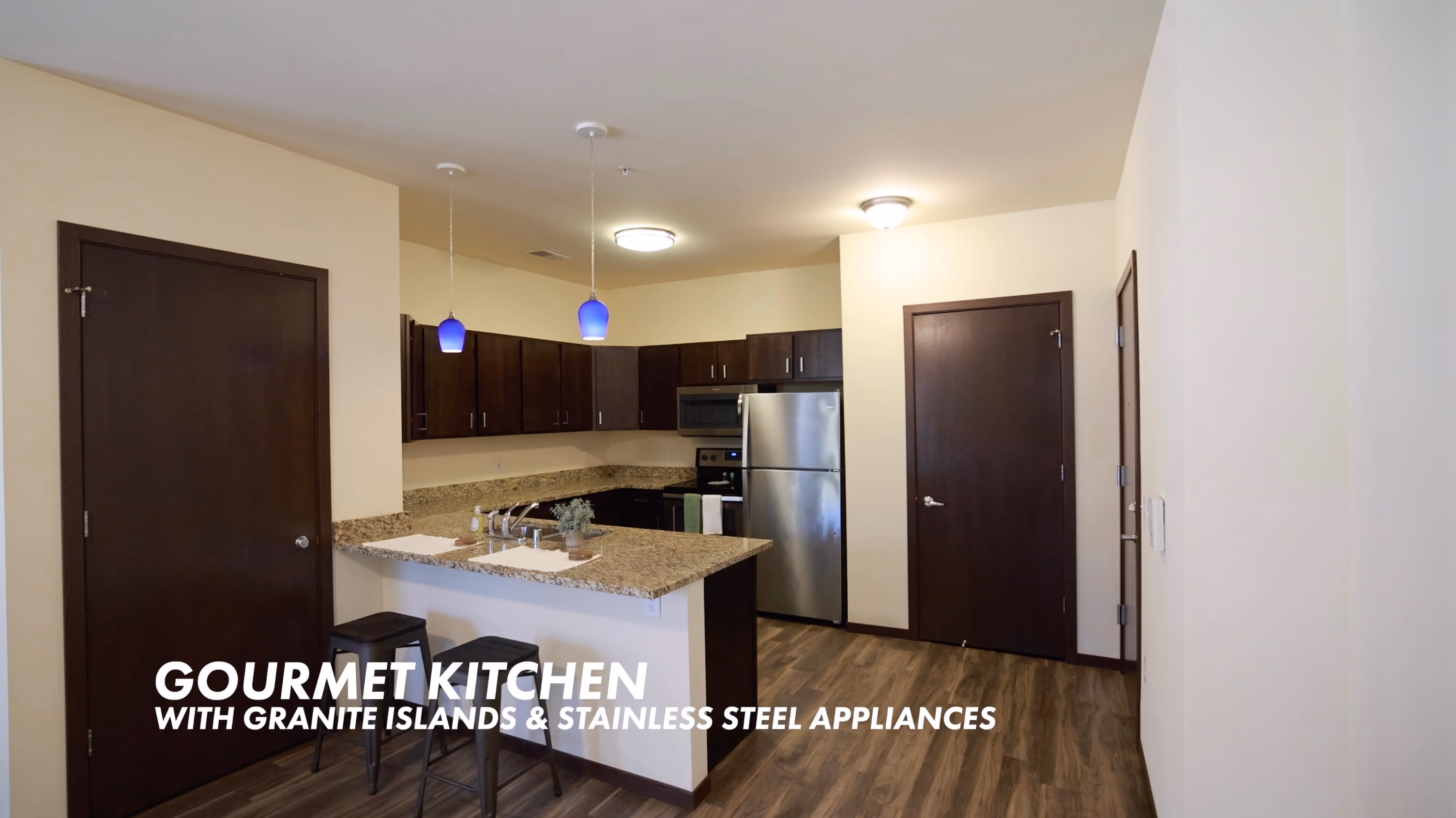 Interior finishes at Veritas Village in Madison, Wisconsin
