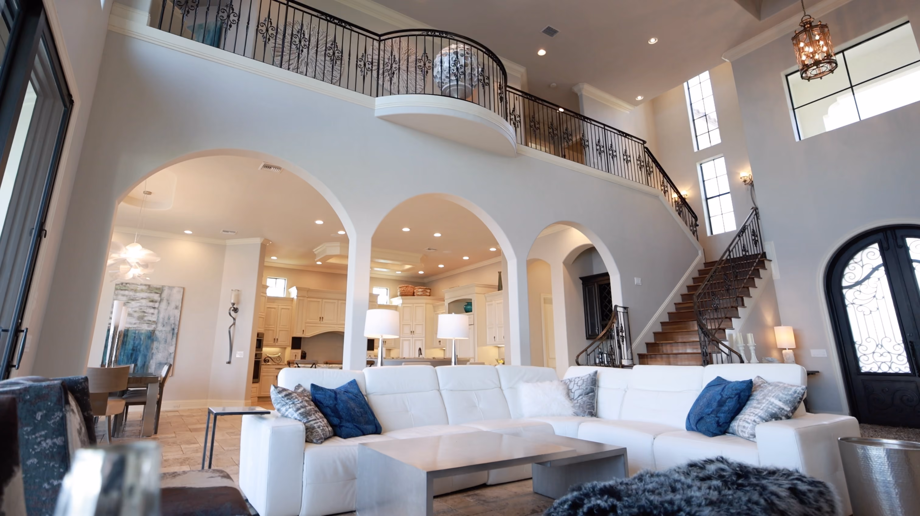 Inside the five bedroom Villa Brielle waterfront home