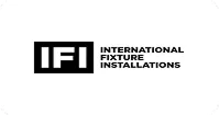 International Fixture Installations logo with IFI initials in a black box.