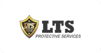 LTS Protective Services shield emblem with text on a white background.