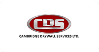 Cambridge Drywall Services Ltd. logo with red CDS letters inside a gray oval.