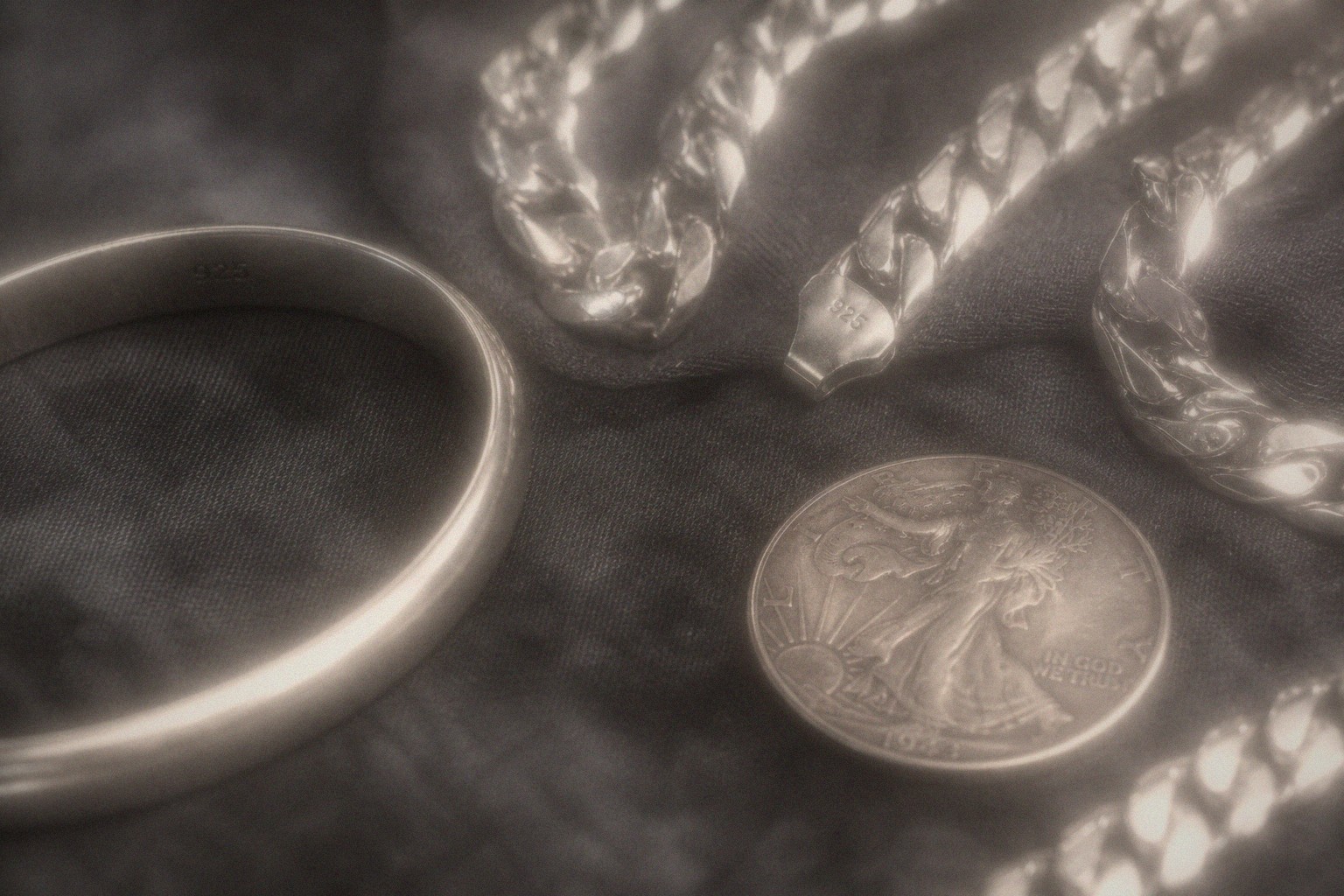 Silver jewelry ready for a free quote