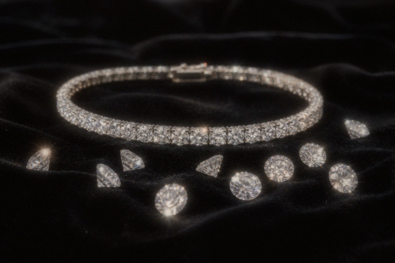 Diamond jewelry ready for a cash evaluation