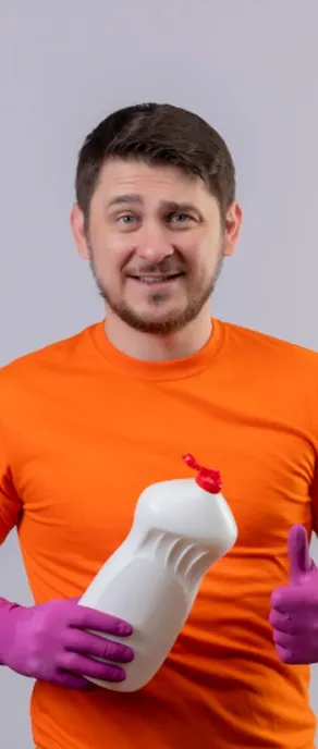 A happy cleaner