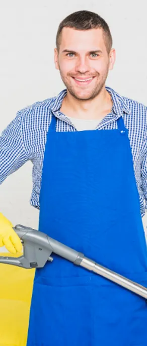 A happy cleaner