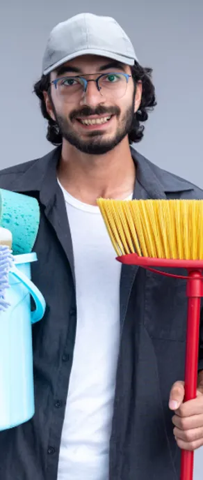 A happy cleaner