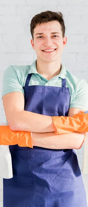 A happy cleaner