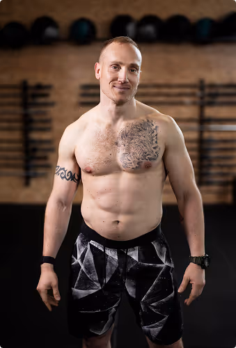 This is a photo of our client after joining our gym.