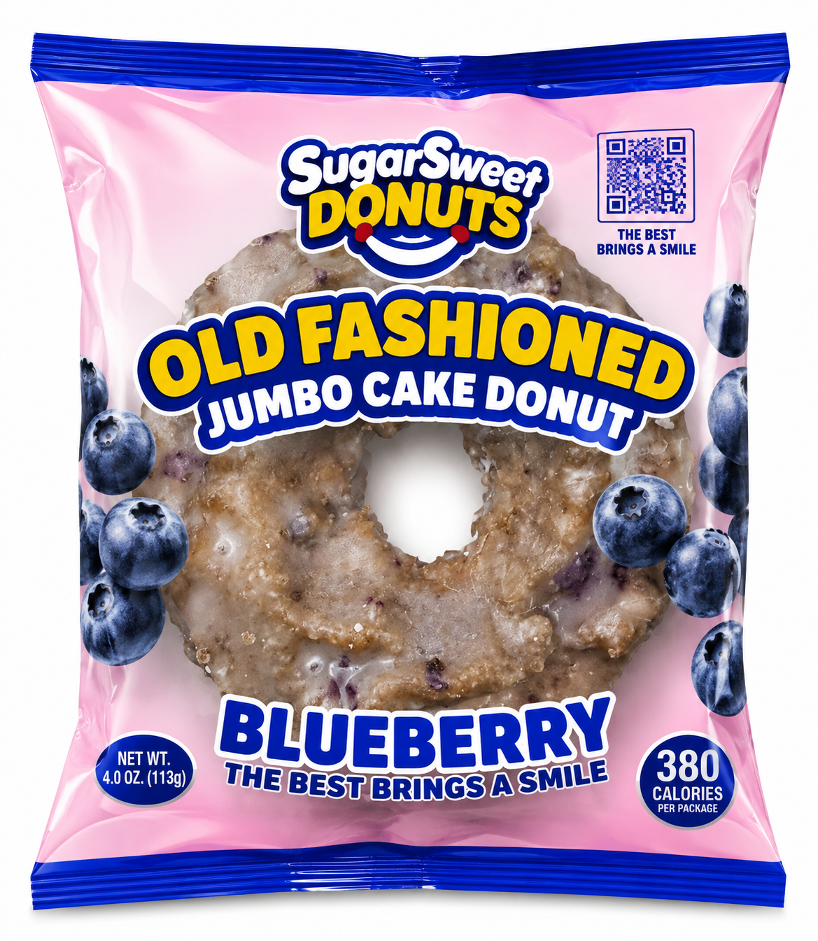 Blueberry Old Fashioned donut