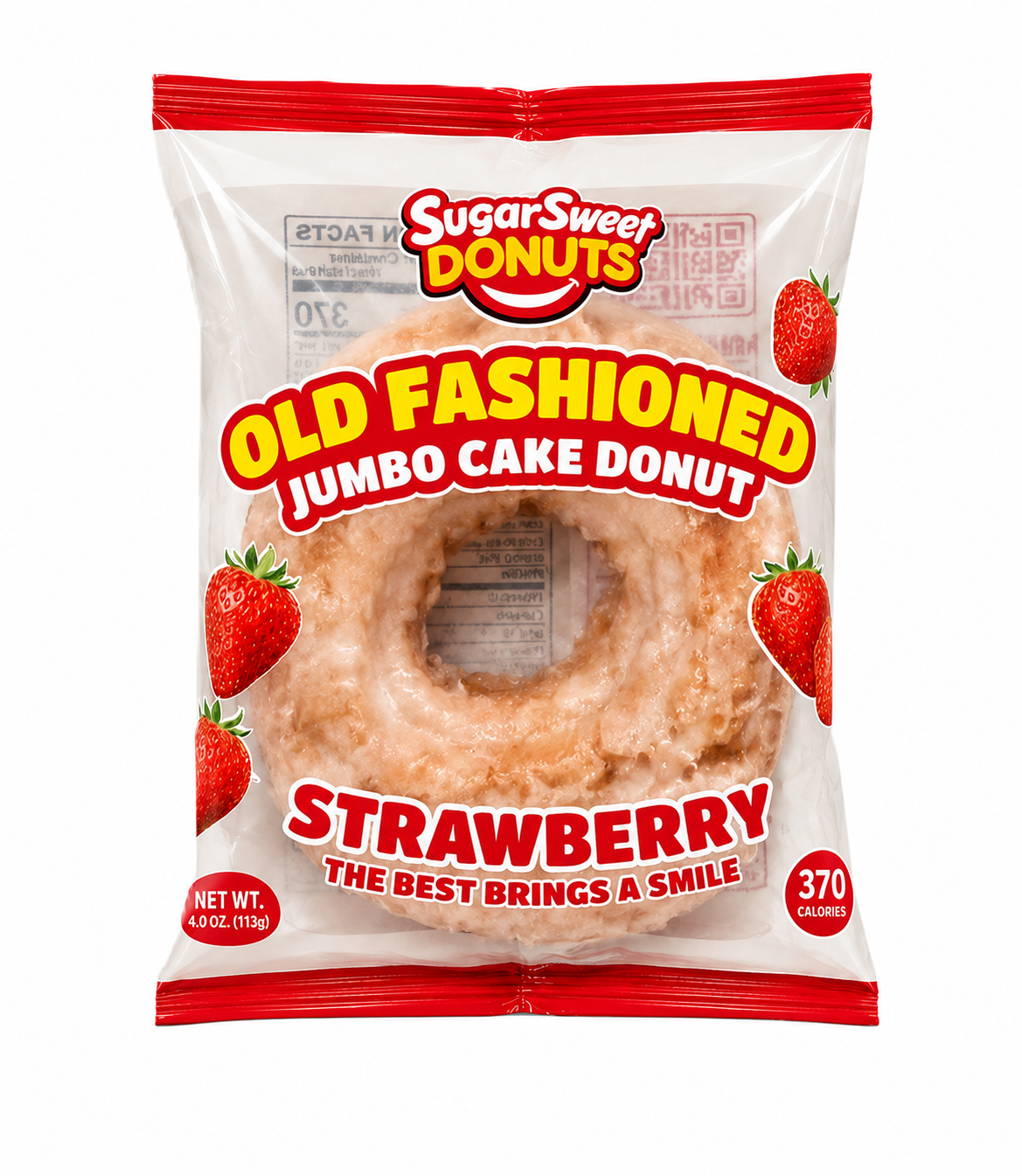 STRAWBERRY OLD FASHIONED packaged donut