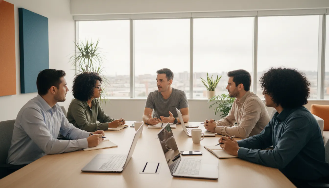 US engineering leader collaborating with dedicated nearshore IT engineers