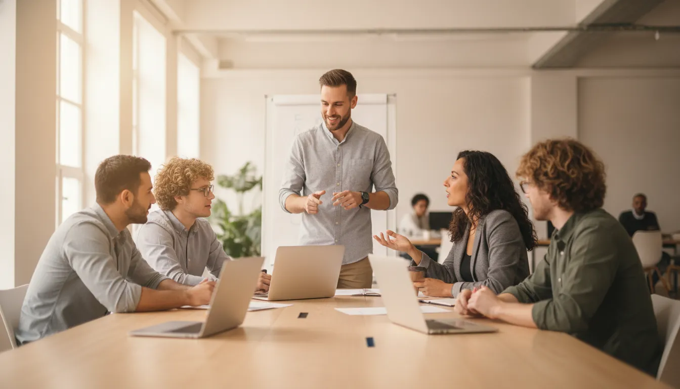 Senior Latin American software engineers collaborating with a US engineering leader