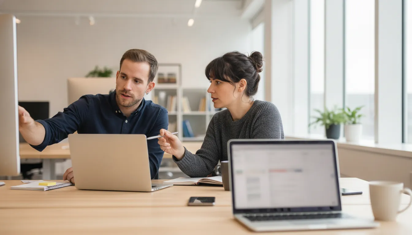 US engineering leader collaborating with a senior Latin American software engineer