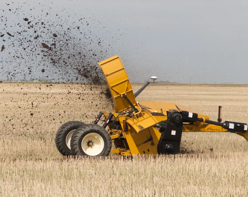 Komb Ag services using a Wolverine Ditcher as a service