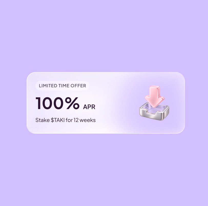 Taki — The staking rewards interface
