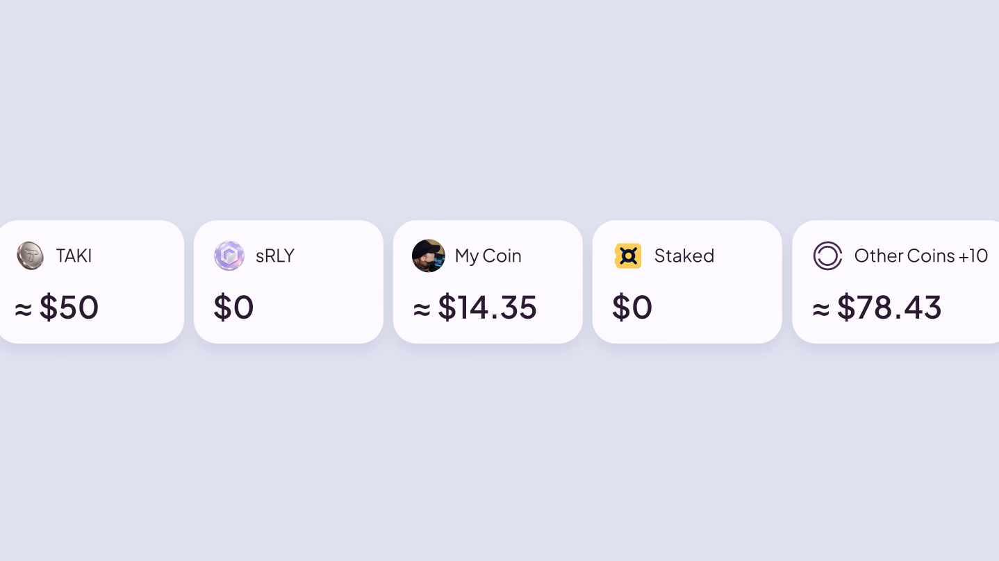 Taki — Unified token balances in one view