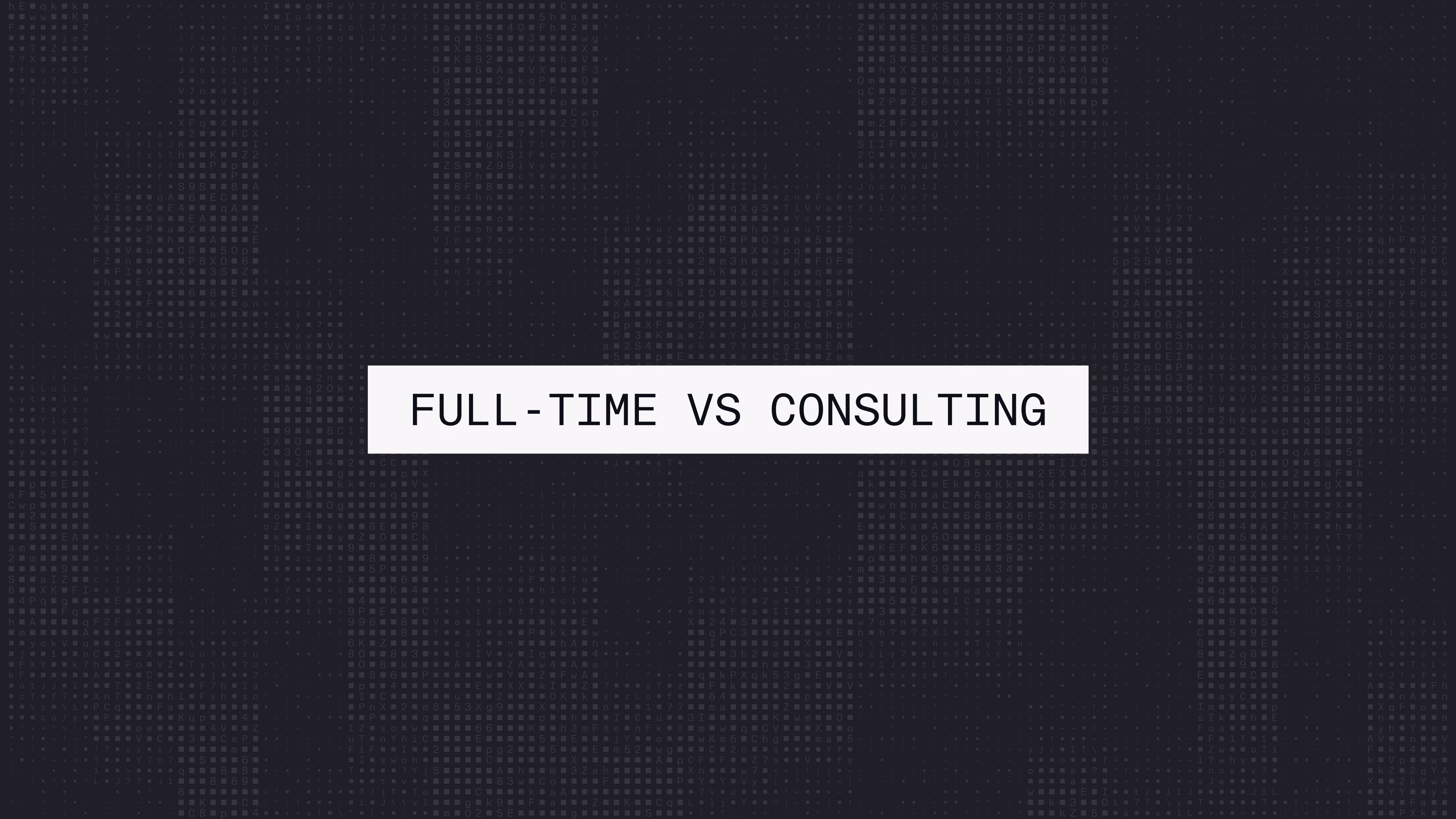 Why should you consider consulting form a former Googler