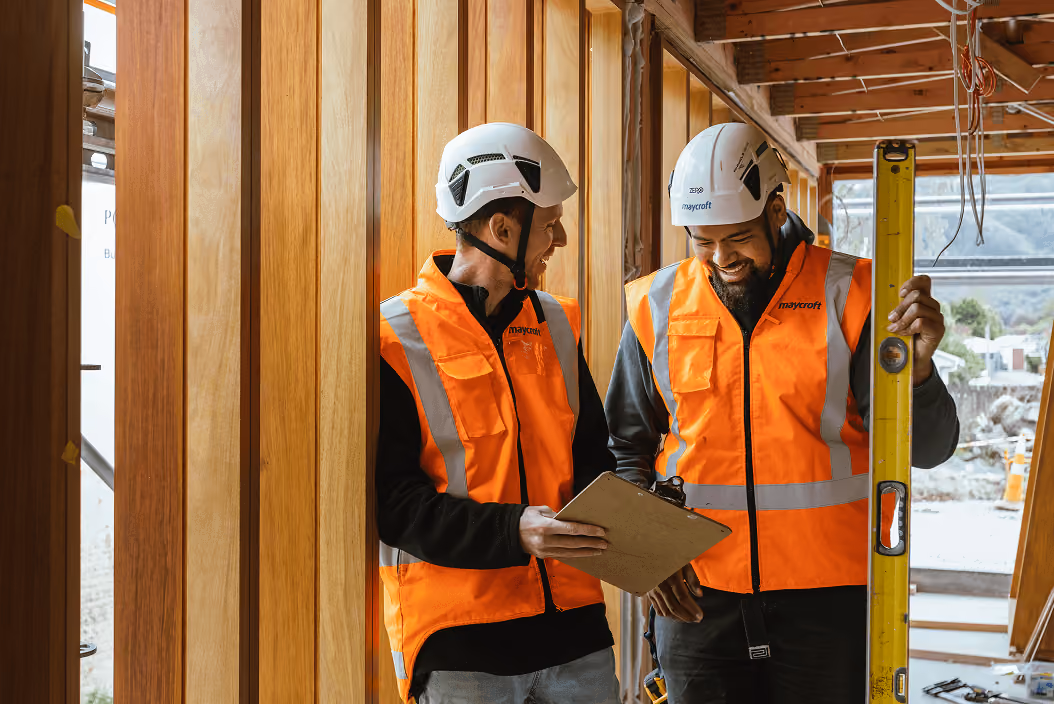 Builders at work
