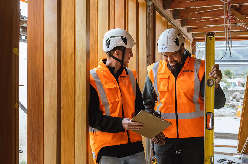 Builders at work