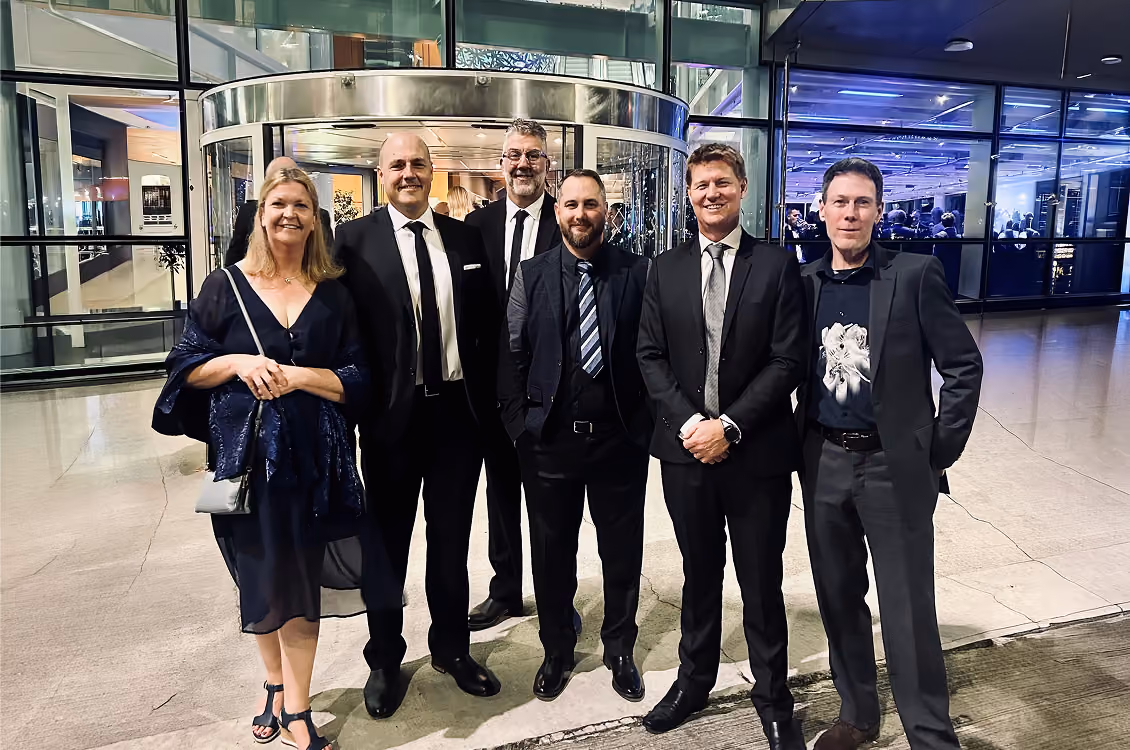 Maycroft employees at an event