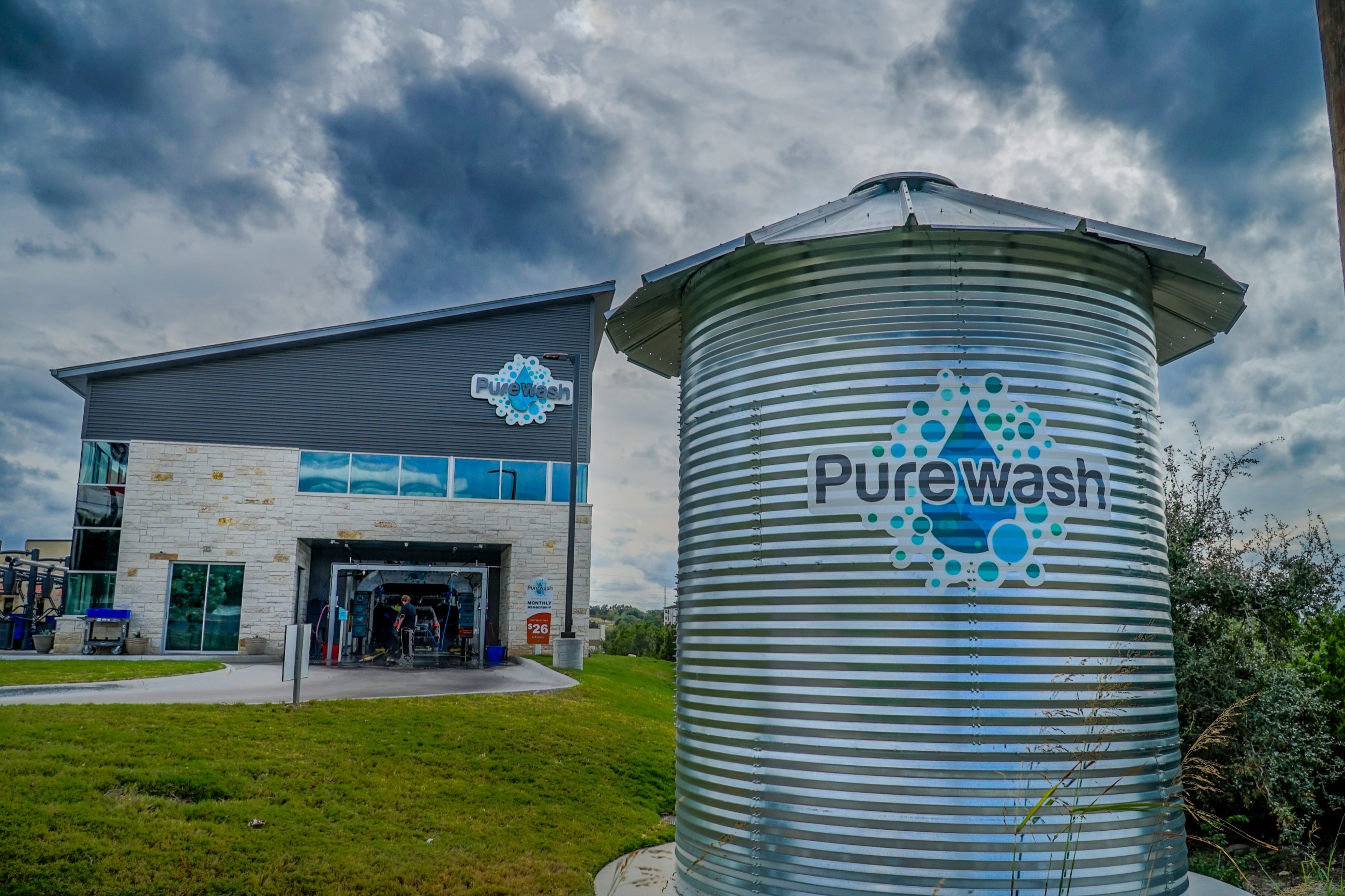 The Purewash building