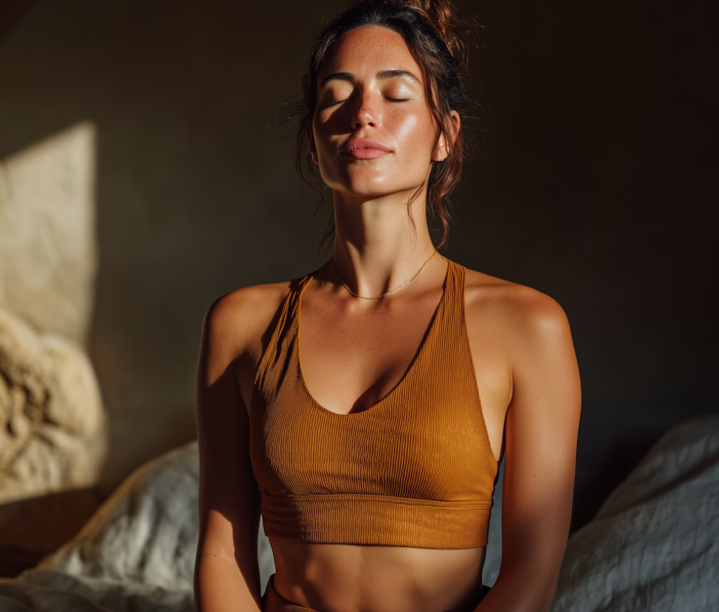 Women practicing breathwork together