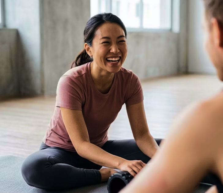 Person doing gentle daily flexibility stretches