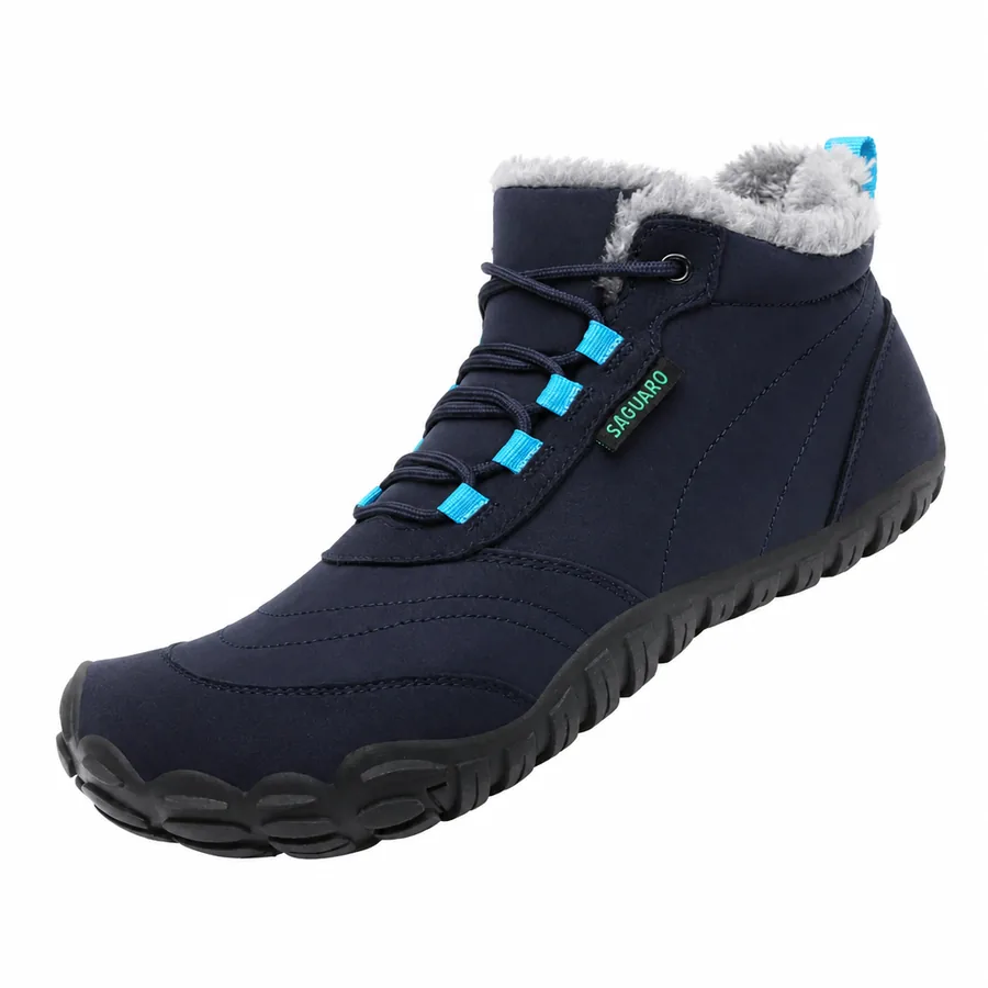 SAGUARO Will II fleece-lined barefoot shoe in navy