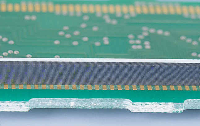 Zebra elastomeric connector on printed circut board (PCB)