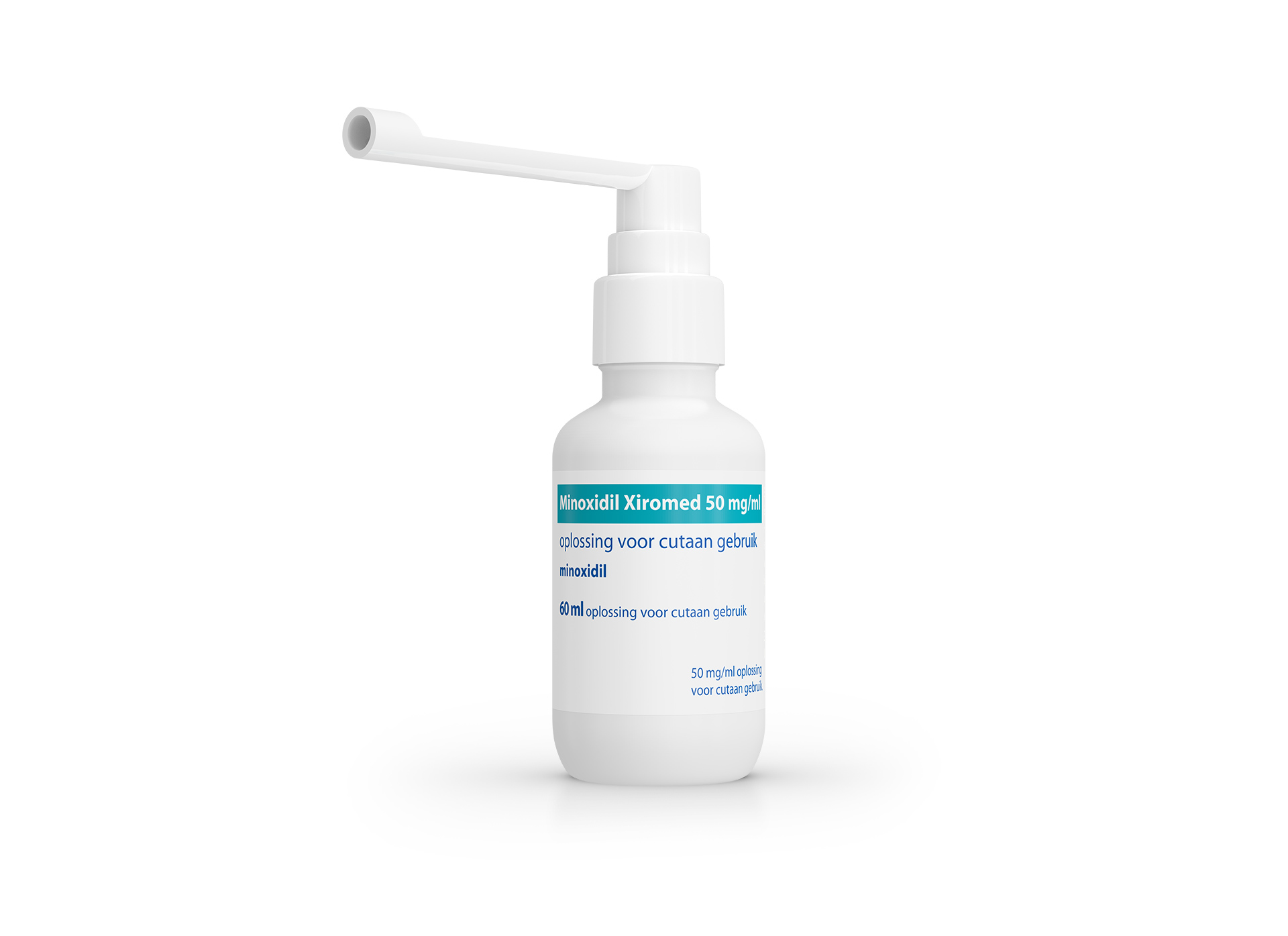 Minoxidil Xiromed 50 mg/ml, oplossing voor cutaan gebruik, 60 ml.