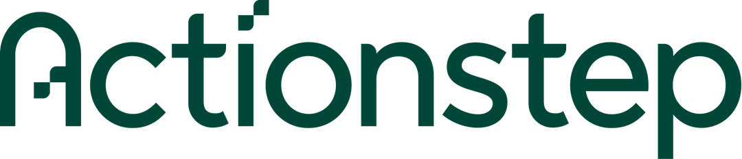 Actionstep wordmark logo in dark green text on transparent background.