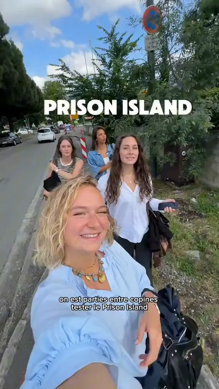 A team playing at Prison Island
