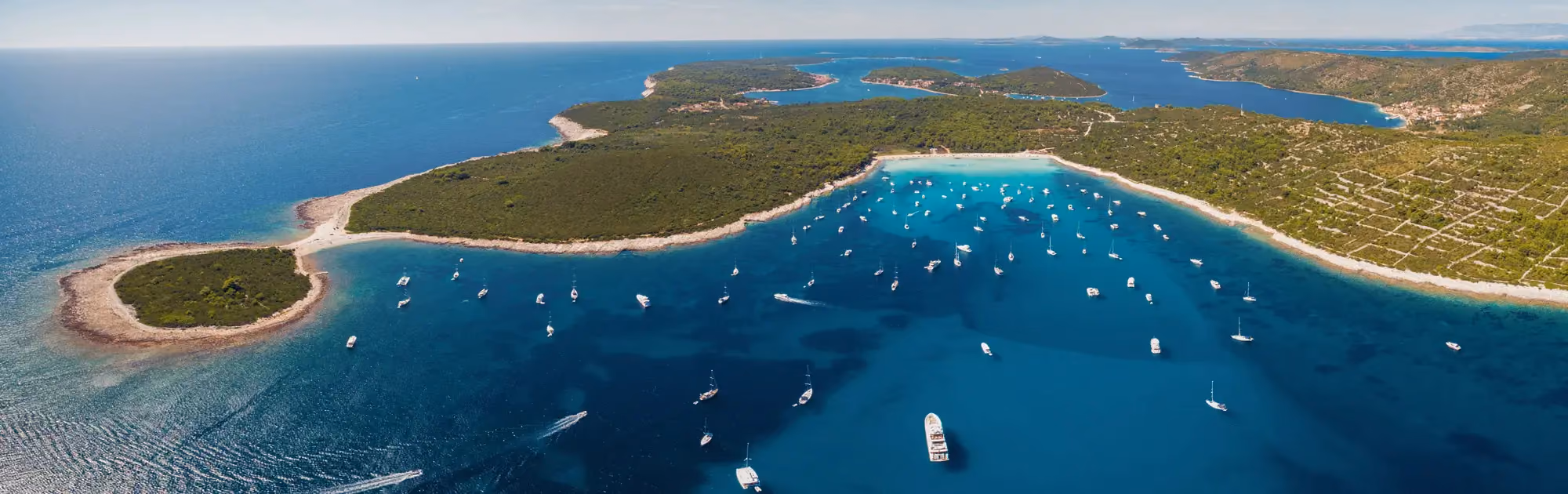Zadar to Trogir sailing route in Croatia