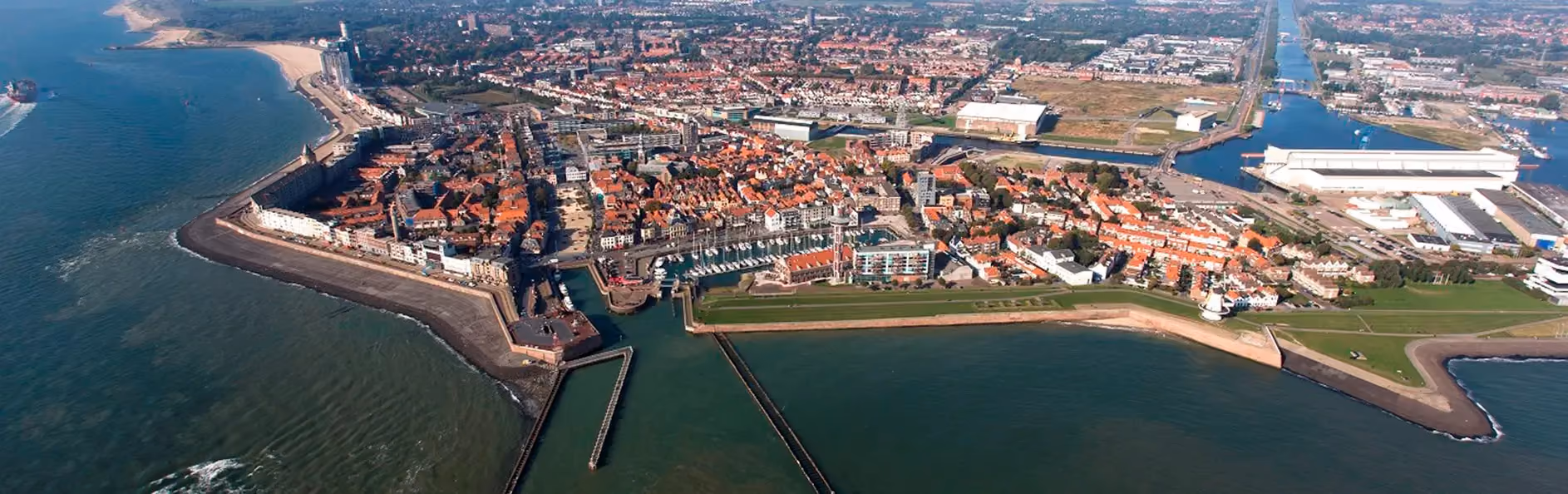 Zeeland-Küste Segelroute in den Niederlanden
