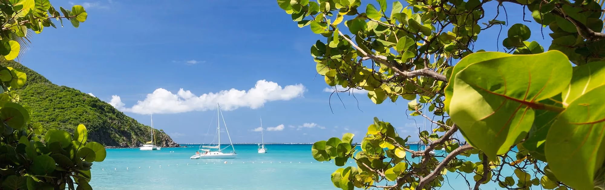 St. Maarten Segelgebiet in der Karibik