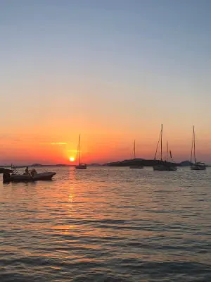 Hidden Croatian island along a sailing route
