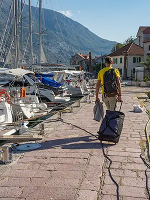Packing a bag for a sailing holiday