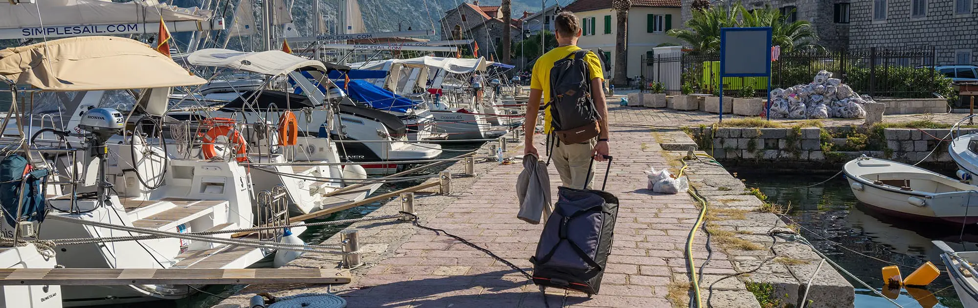 Packing a bag for a sailing holiday