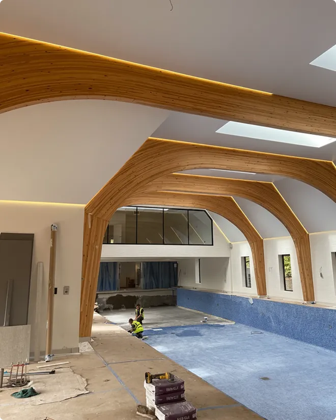 SFS and plastering works at Caldy Baan, Wirral