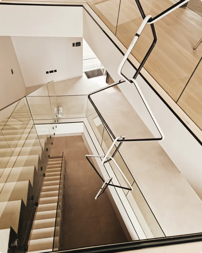 Plaster finish at Hollybrook Farm, 12,000 sq ft Prestbury home