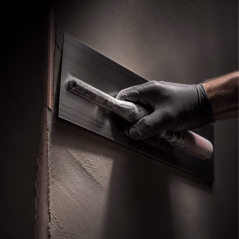Arden Strata plasterers delivering specialist finishing on a high-end residential interior