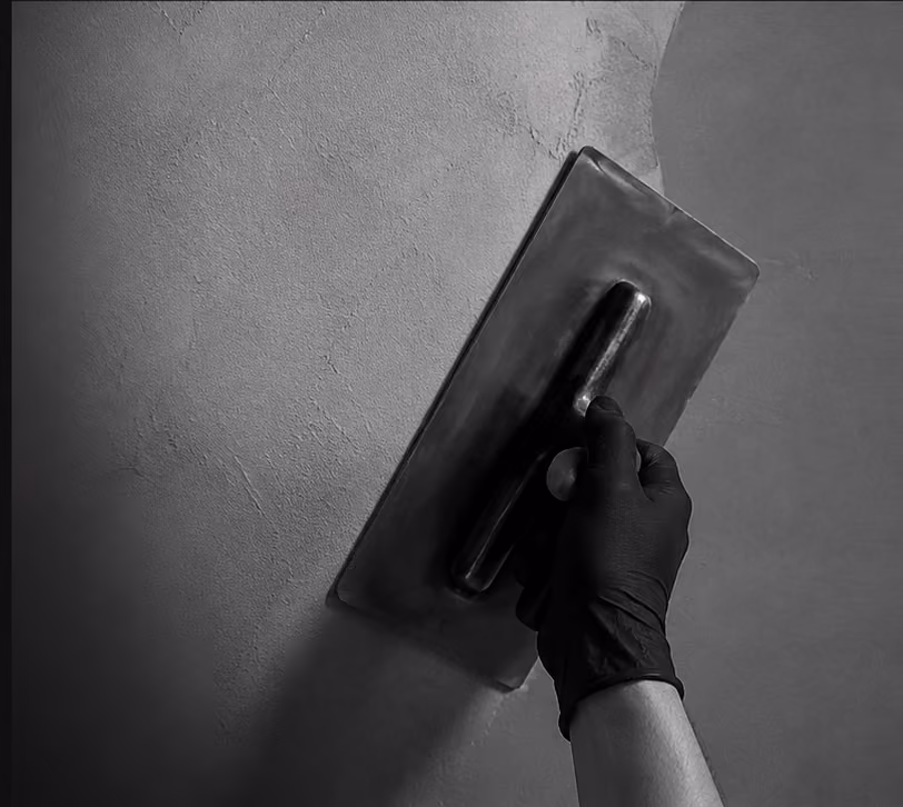 Close detail of Arden Strata plaster finish